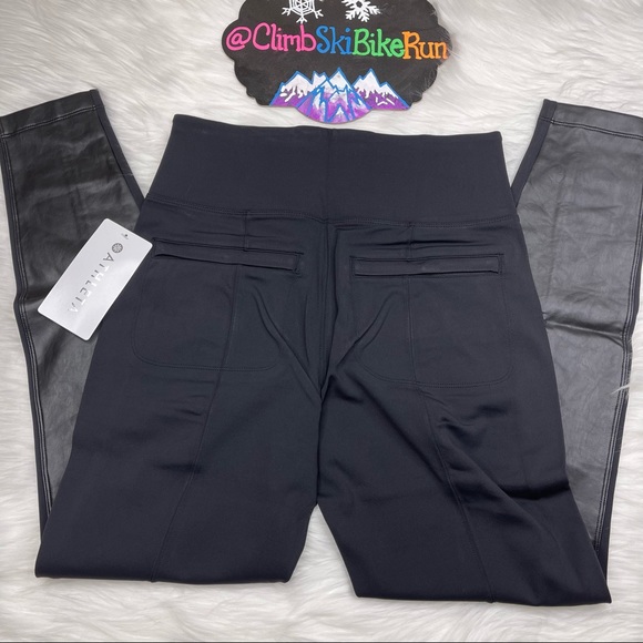 NWT Athleta Delancey Shine Tight Black - Delancey Gleam Tight - Picture 4 of 10